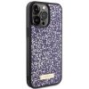 Guess GUHCP15LPFGSBSP iPhone 15 Pro 6.1 fioletowy/purple hardcase Rhinestone Metal Logo